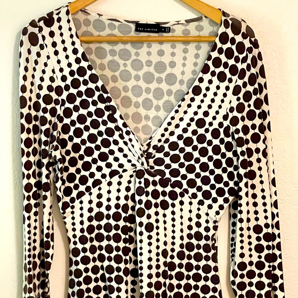 The Limited Rayon/Spandex Plunging V Neck Top